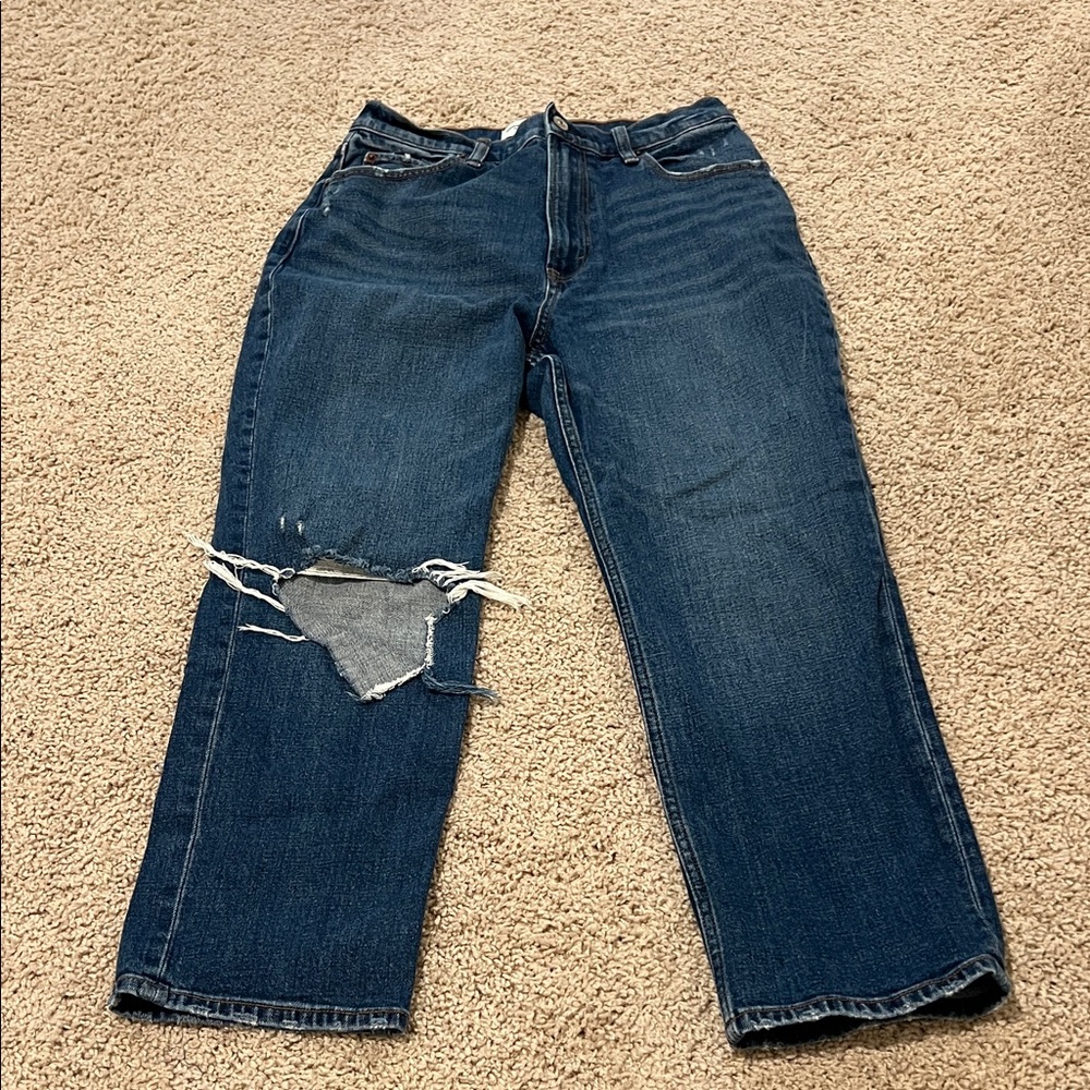Abercrombie and fitch ultra high rise ankle straight
